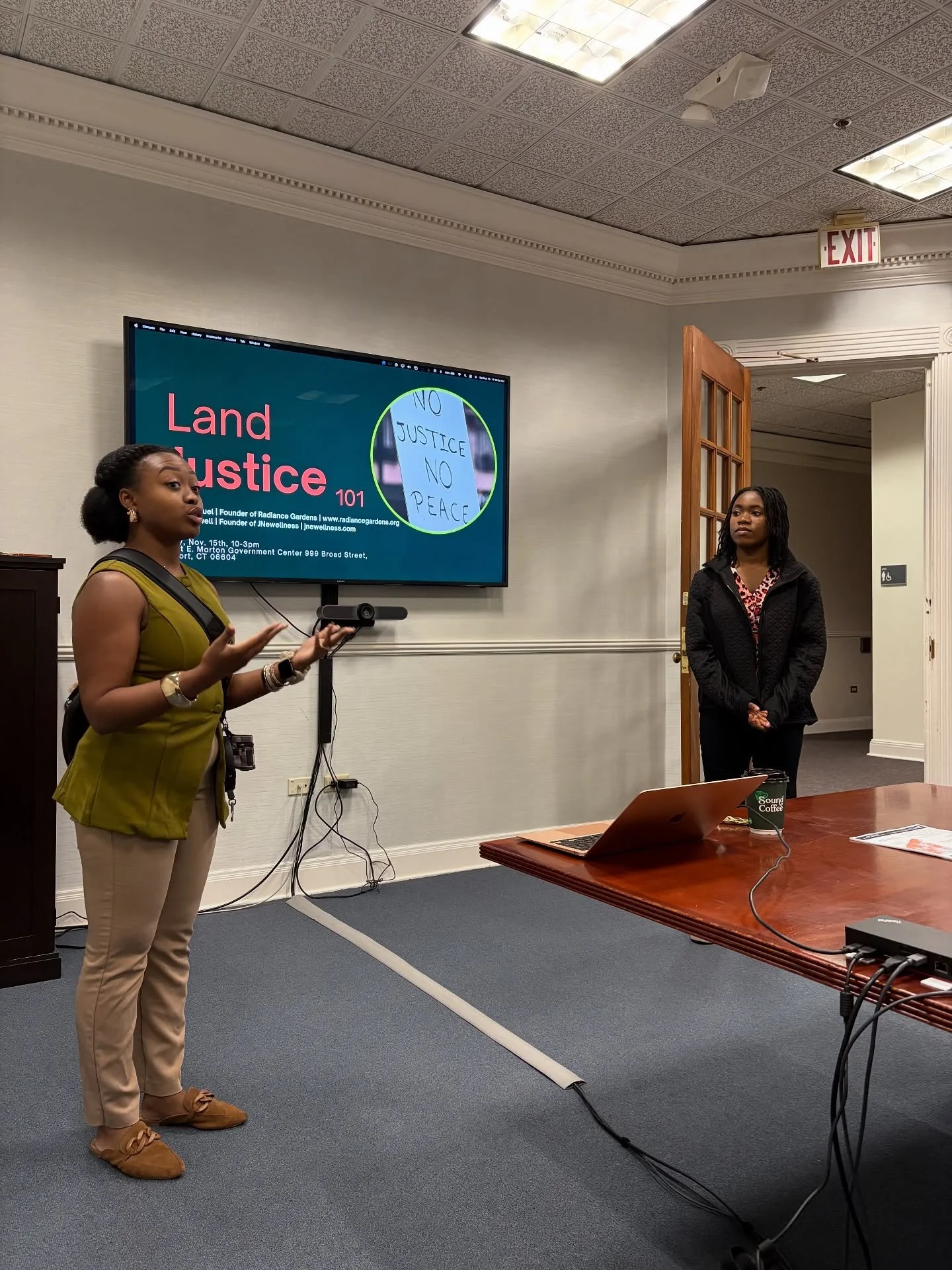 The community showed up and showed out to build collective action towards food sovereignty in Connecticut, you hear me?! 🙌🏾💪🏾🔥 

I&rsquo;m so grateful to be apart of the newly formed @ctfoodsovereignty collective and speak about Land Justice at 