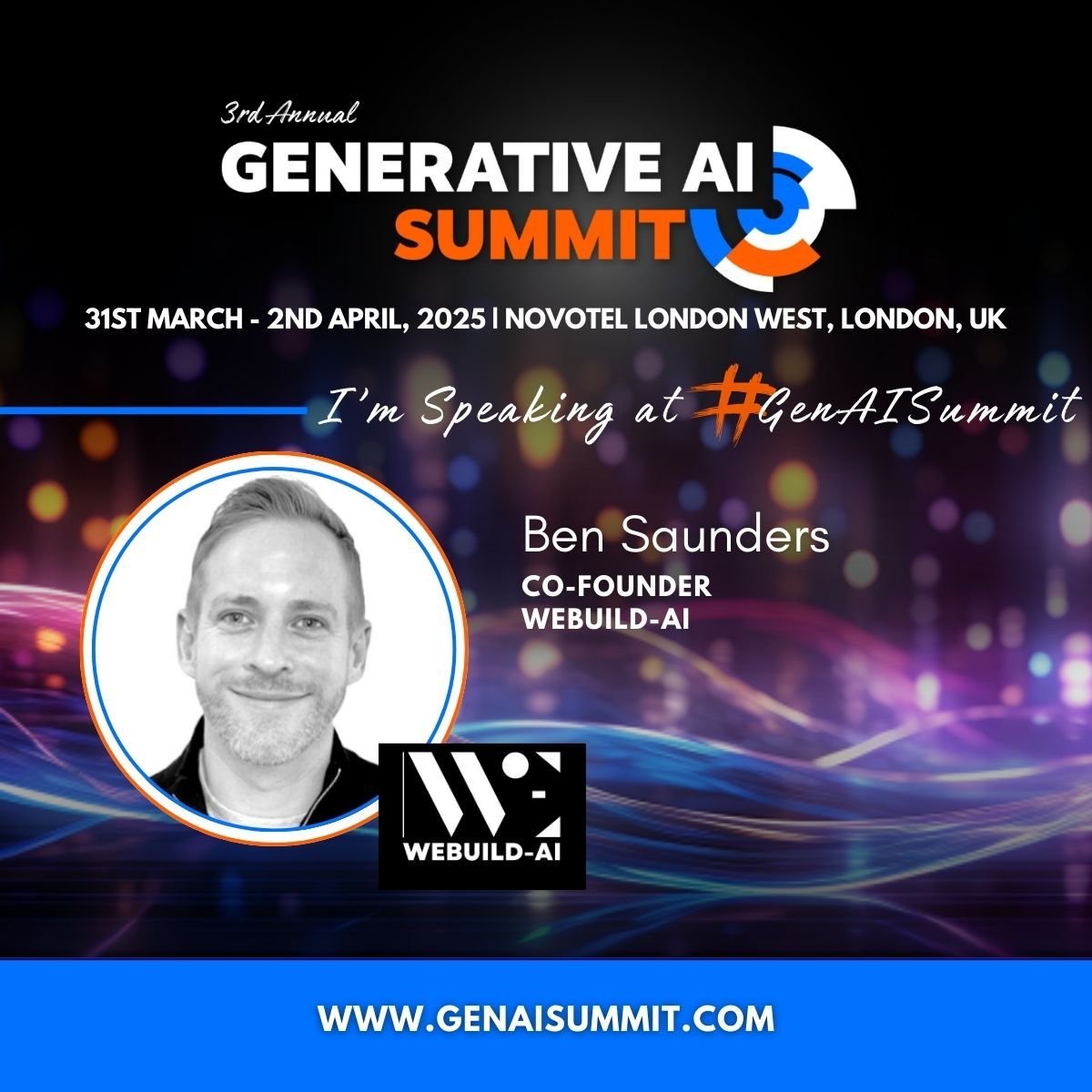 Driving AI Adoption: WeBuild-AI at the 3rd Annual Generative AI Summit
