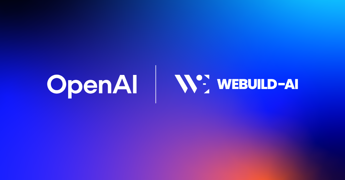 WeBuild-AI Named an OpenAI Select Partner