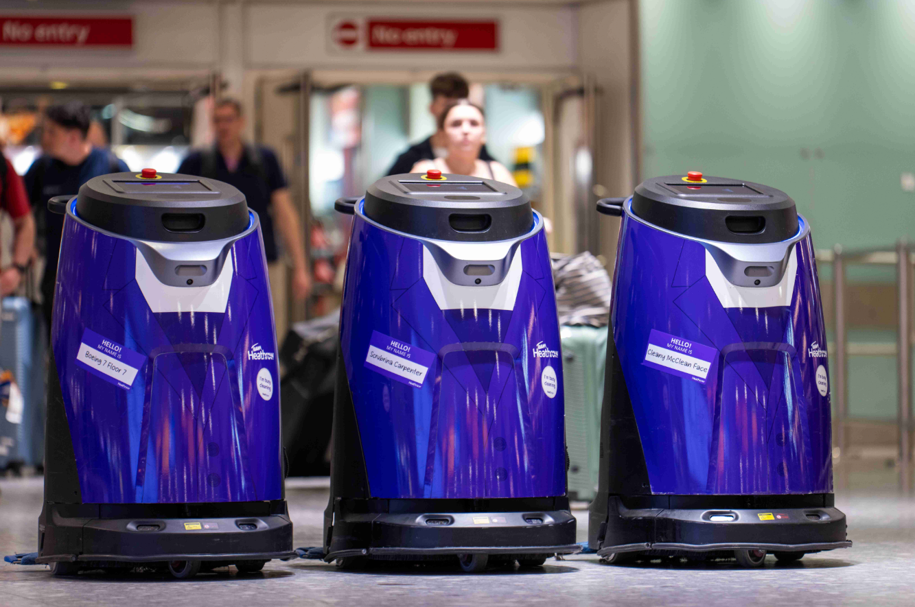 Heathrow names cleaning robots in passenger vote to enhance business travel experience