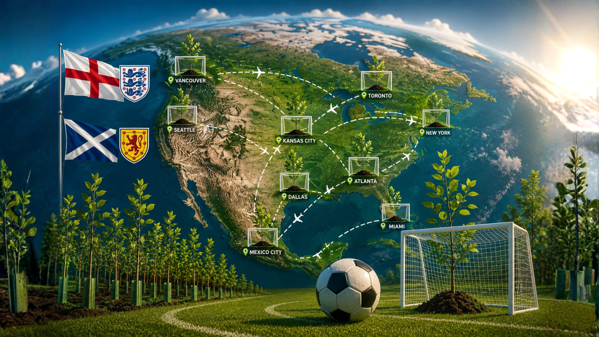 Global Travel Management to plant trees for every England and Scotland goal at the World Cup