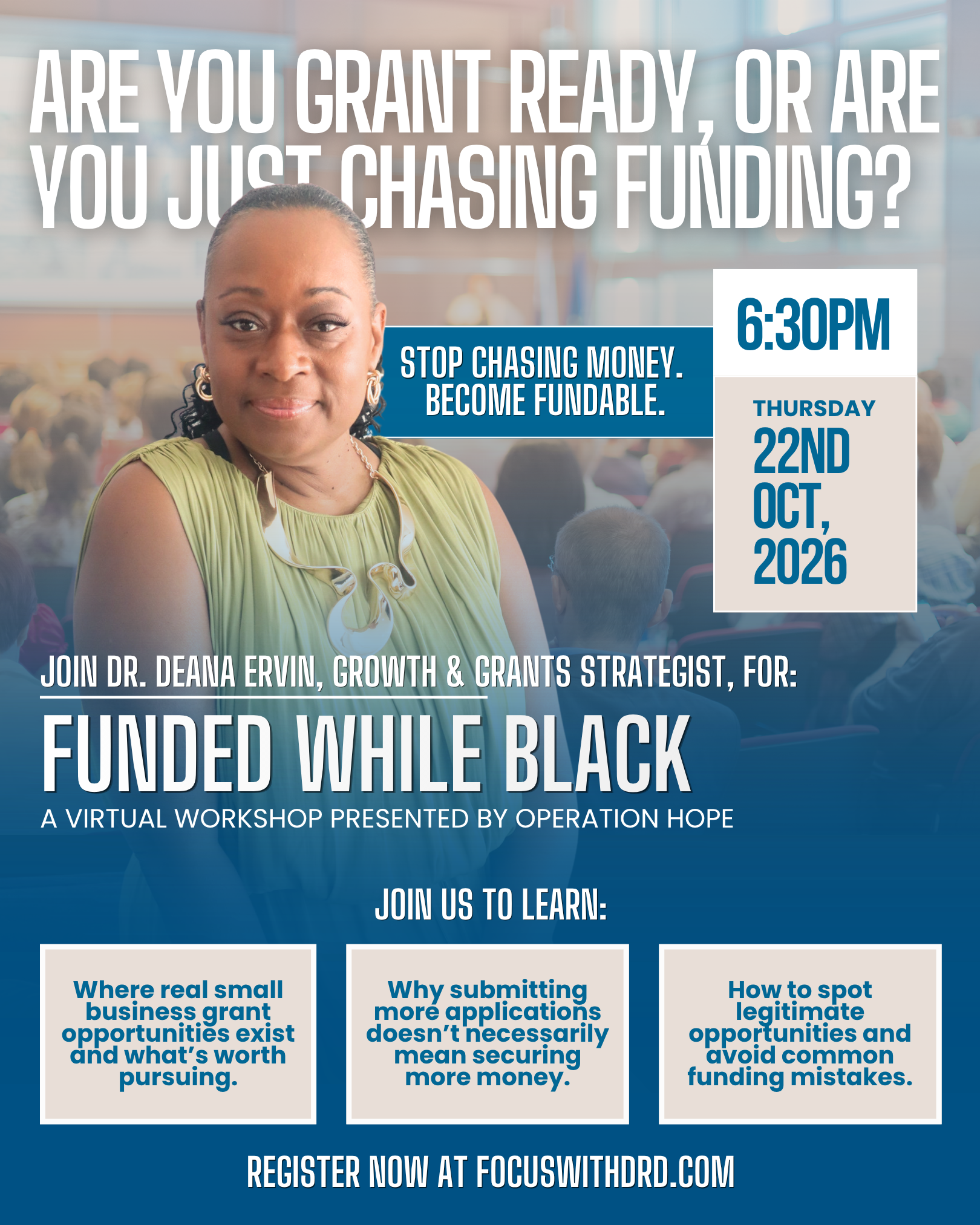 Operation Hope Presents Dr. Deana - Funded While Black