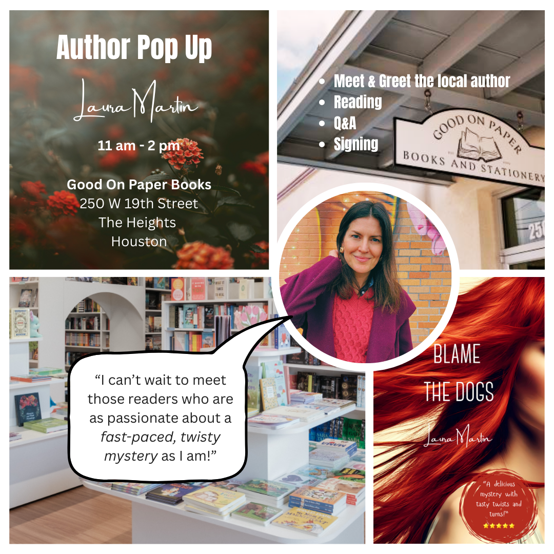 LAURA MARTIN AUTHOR POPUP @ Good On Paper