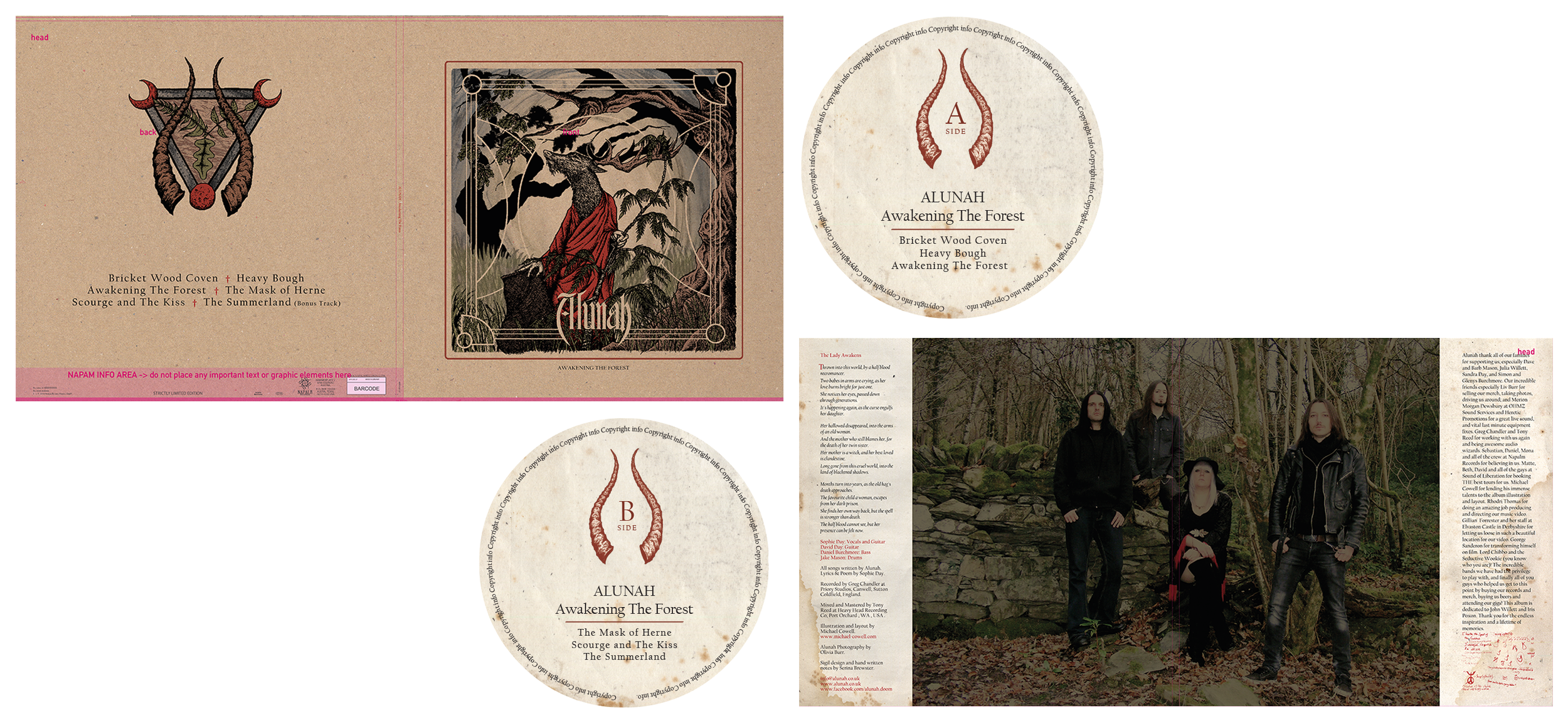 Gatefold LP and labels