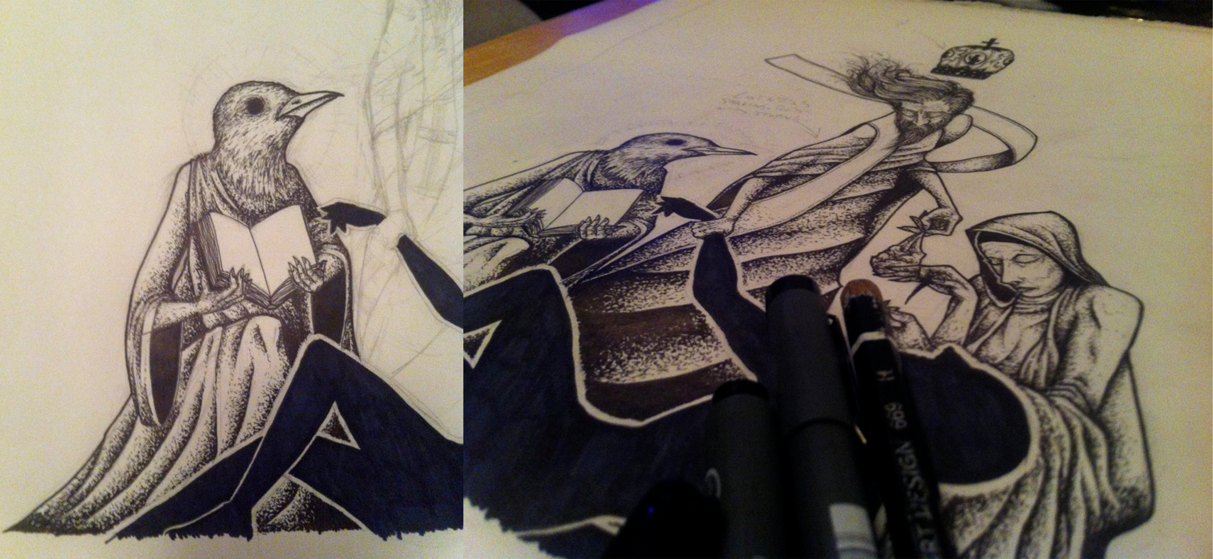 Inks in progress