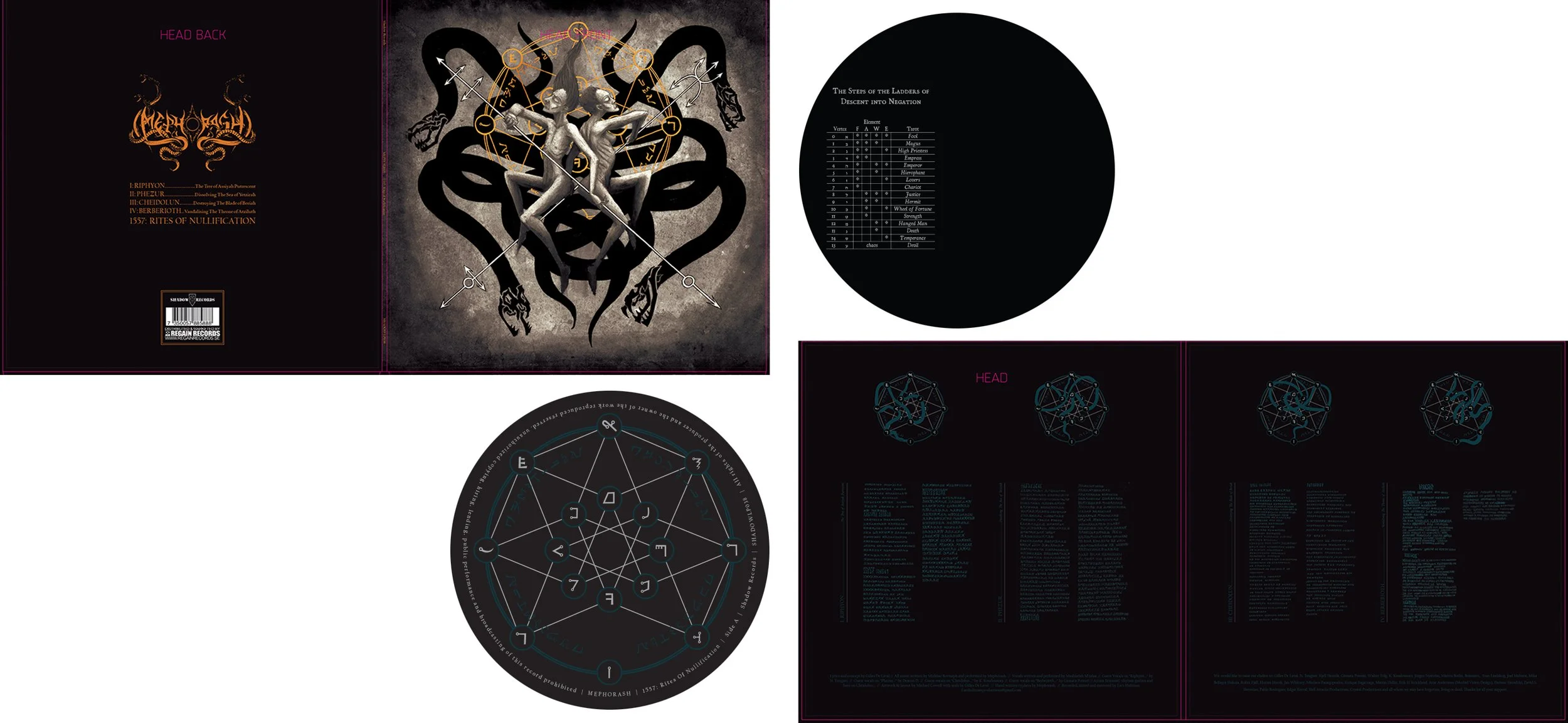 Gatefold vinyl with gold foil and vinyl labels