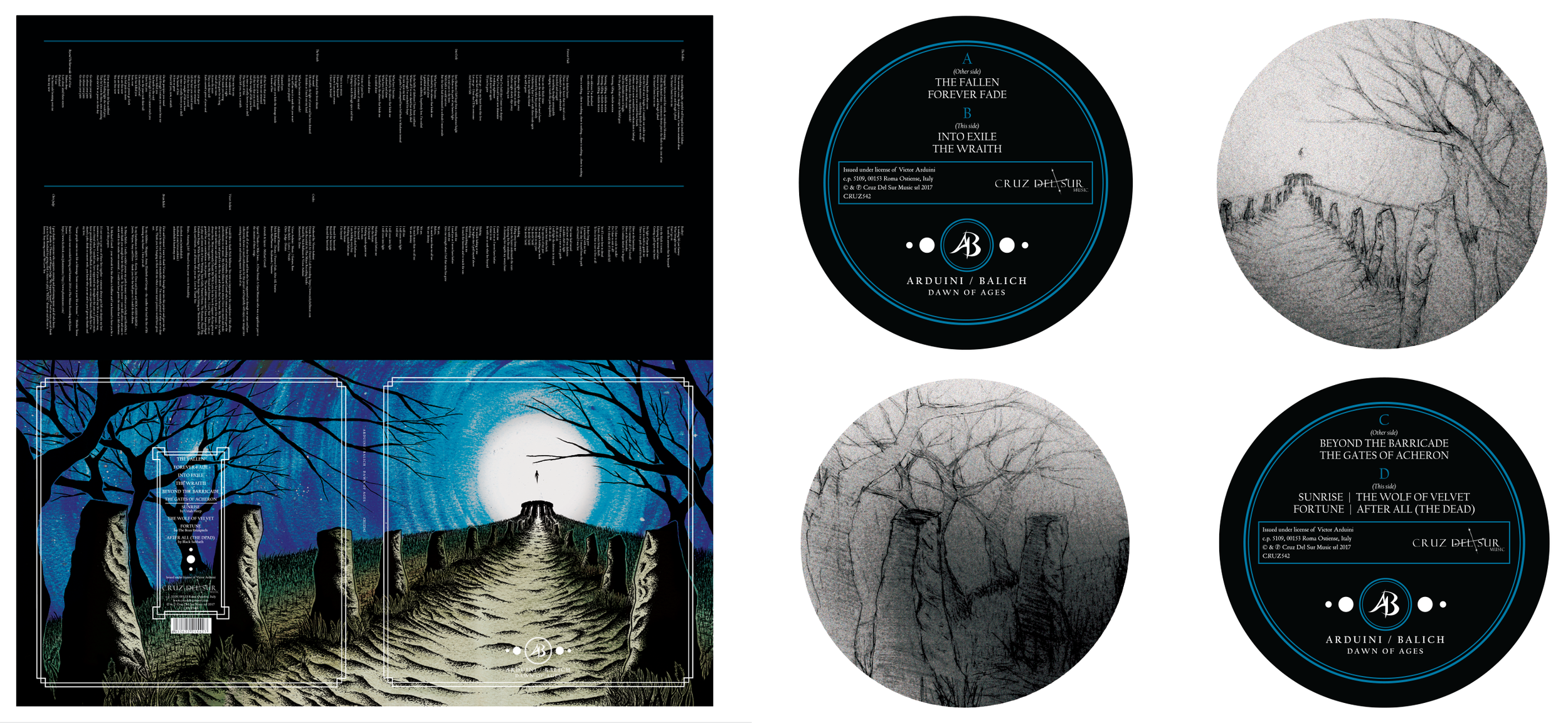 Gatefold LP and labels