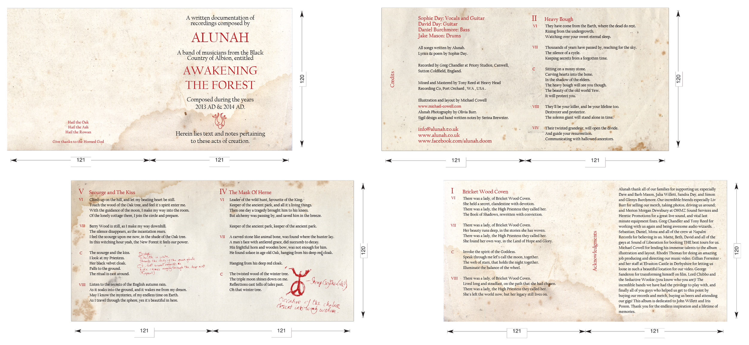 Select pages from the 12pp booklet