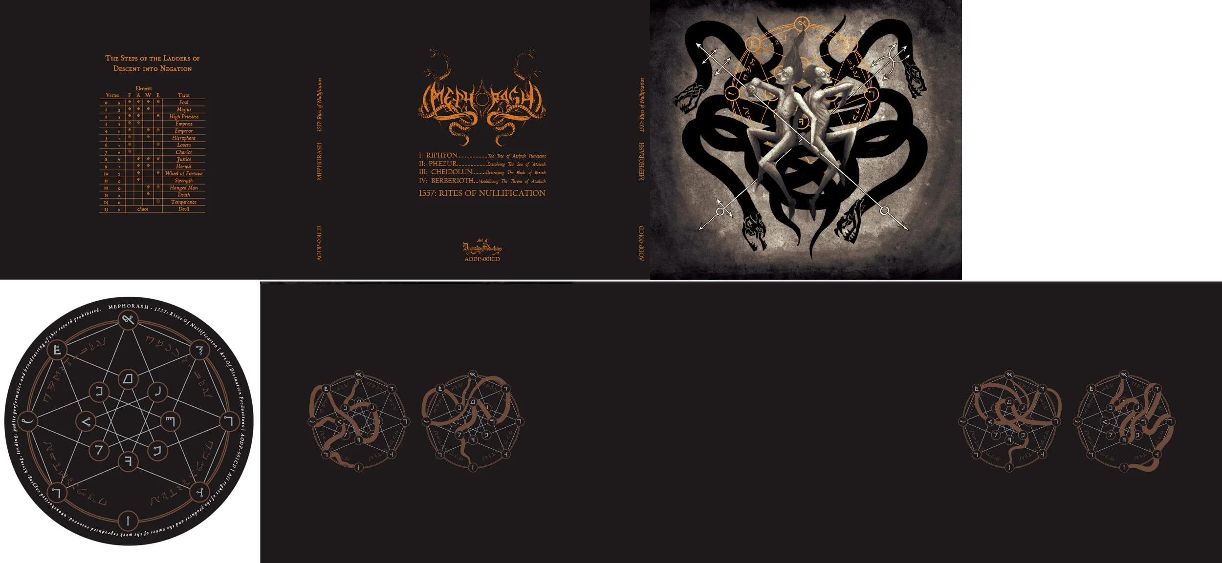 6 panel CD digipack with gold foil and on-body artwork