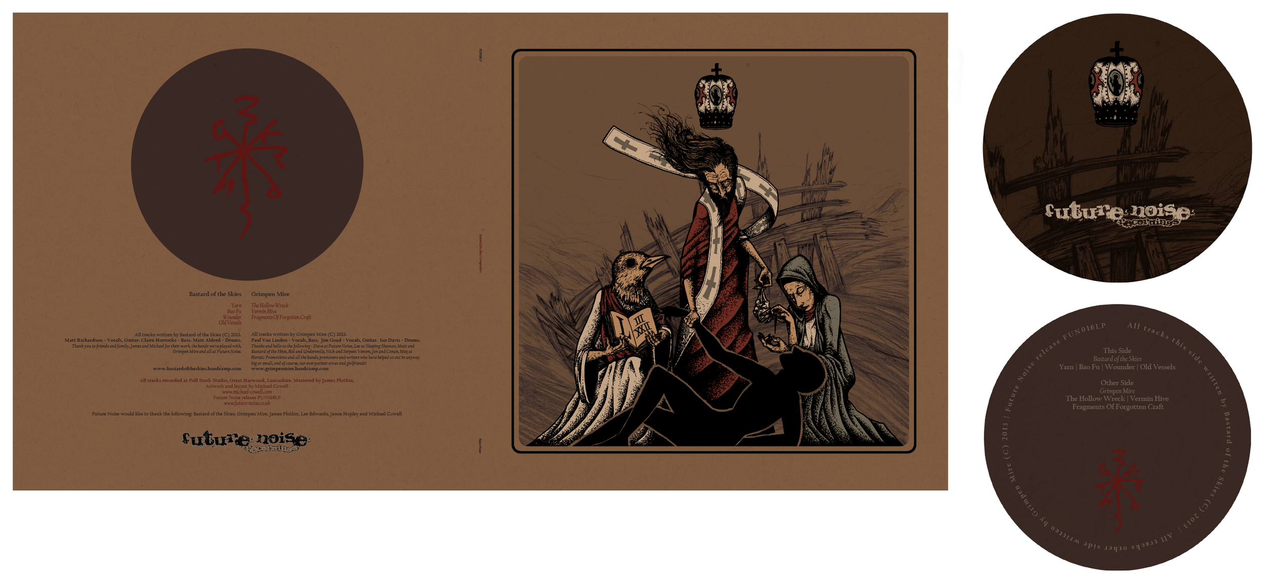 2 panel 12" sleeve and labels