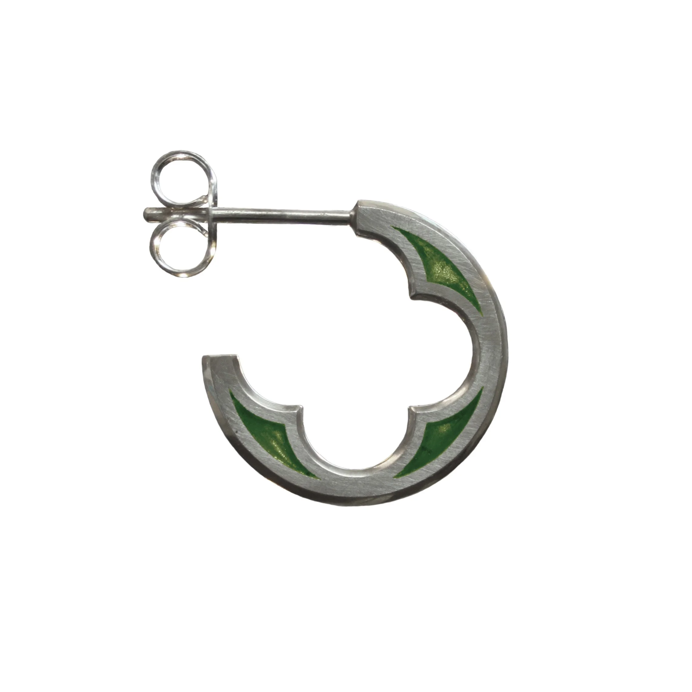 Mini Cathedral Hoop Earrings