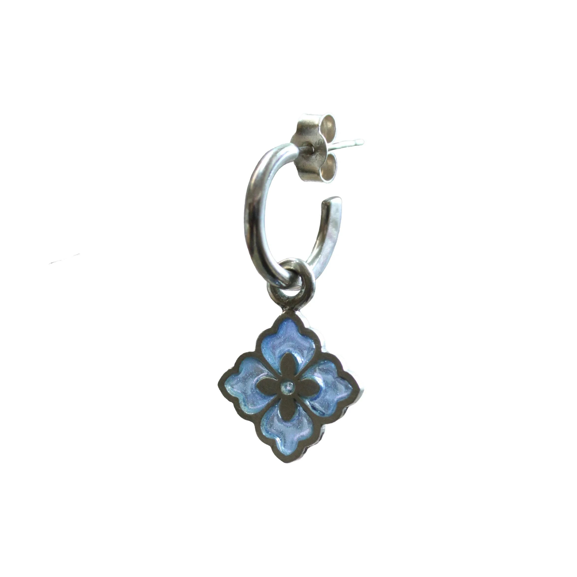 Blossom Charm Hoops