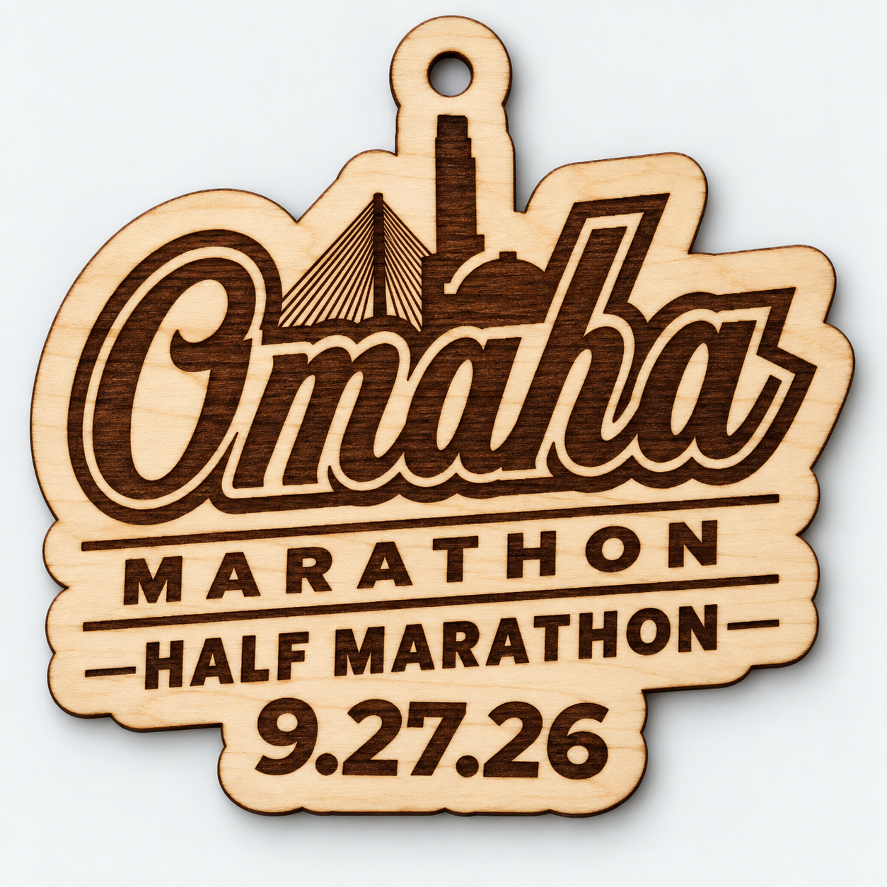 Maple Half Marathon Ornament