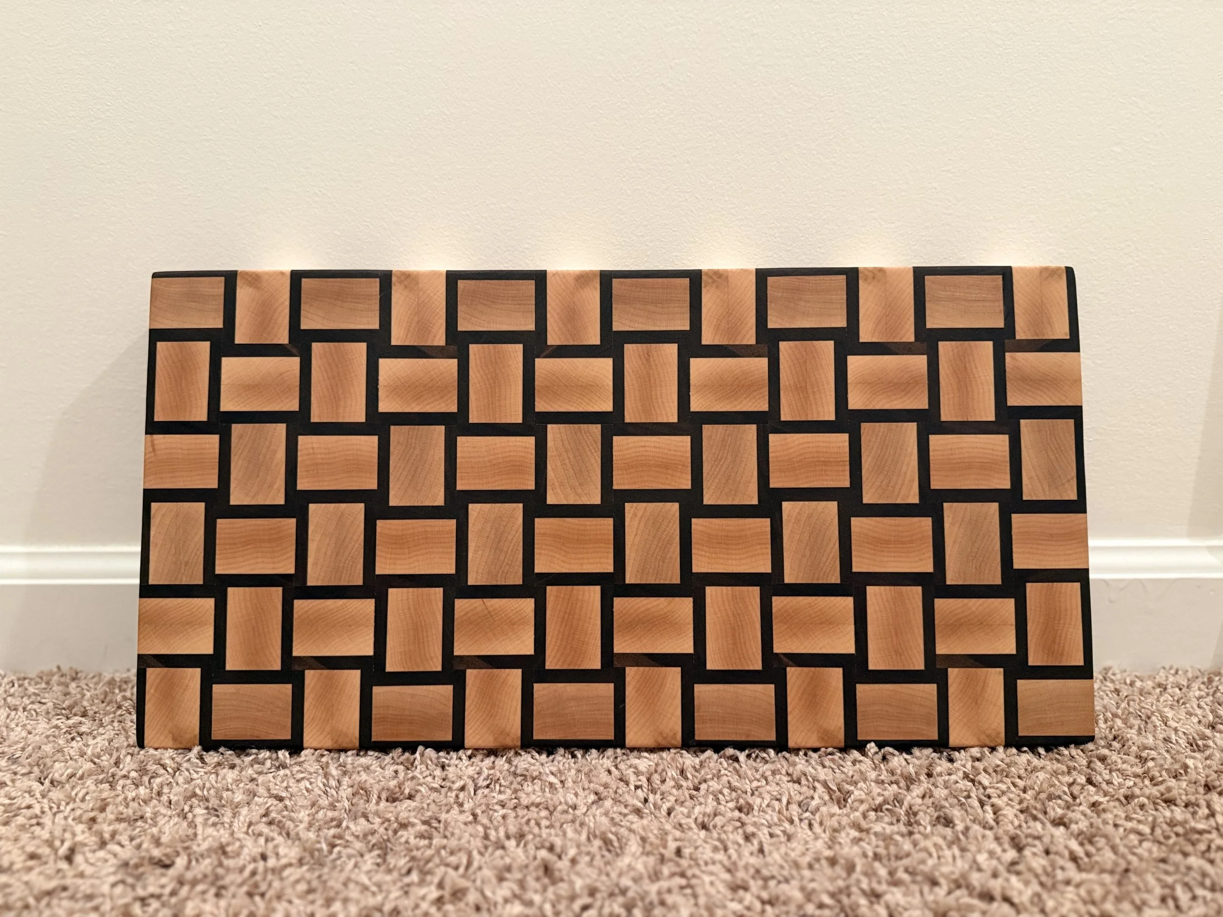 Basket Weave End-Grain Cutting Board