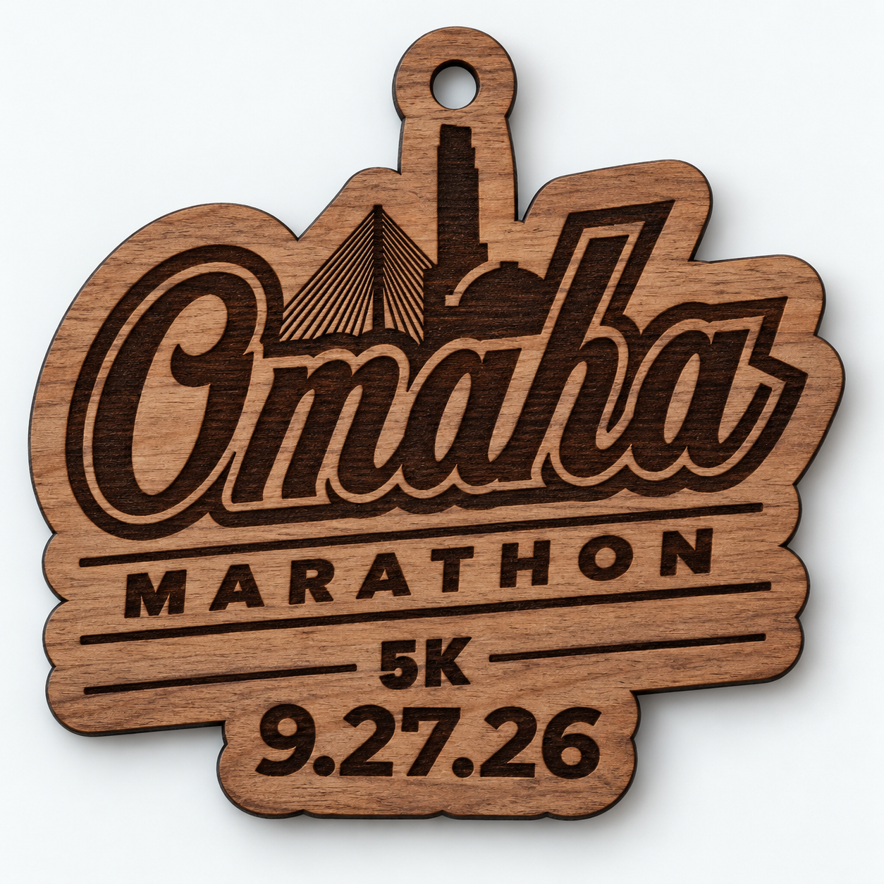 Walnut 5K Ornament