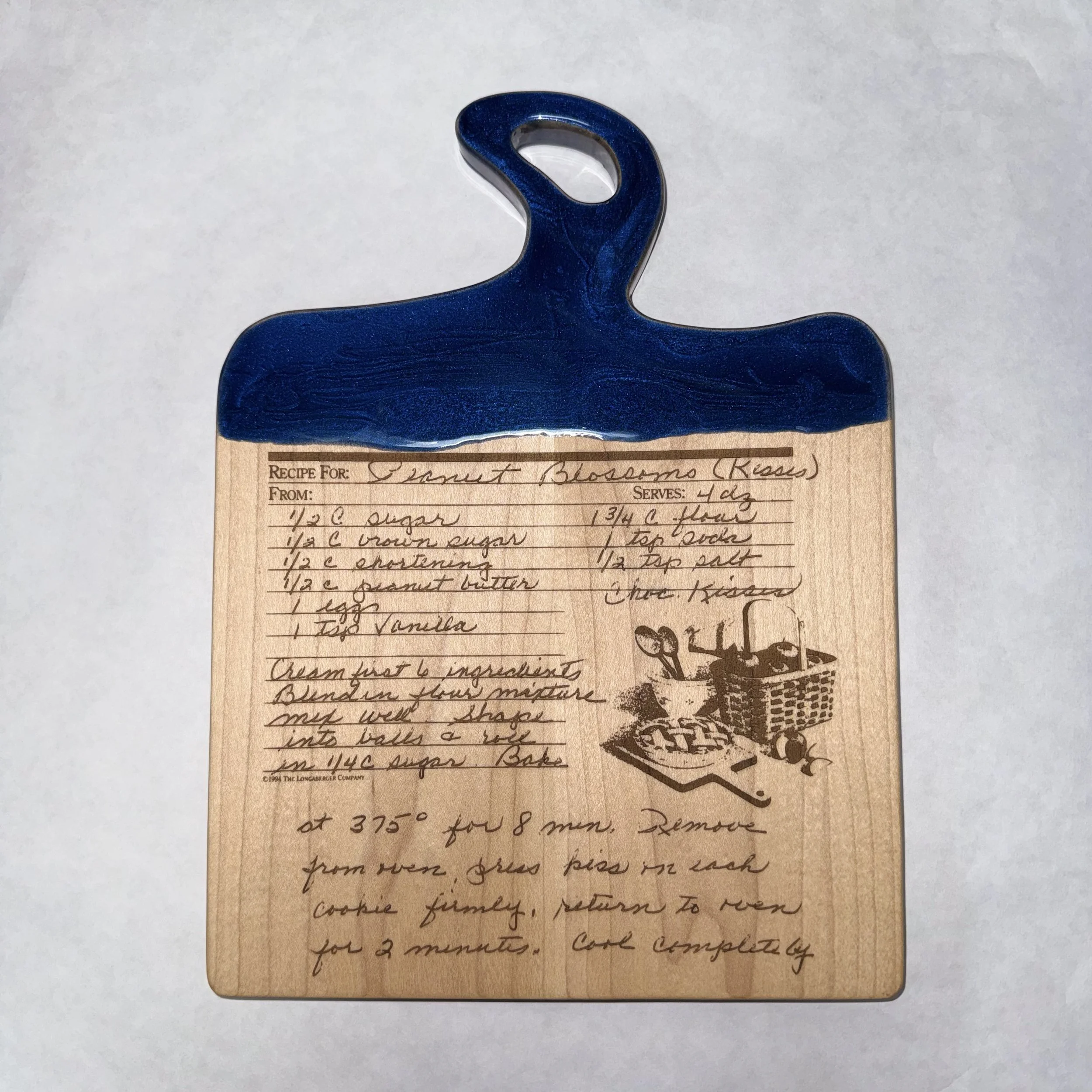 Engraved Recipe Cutting Board