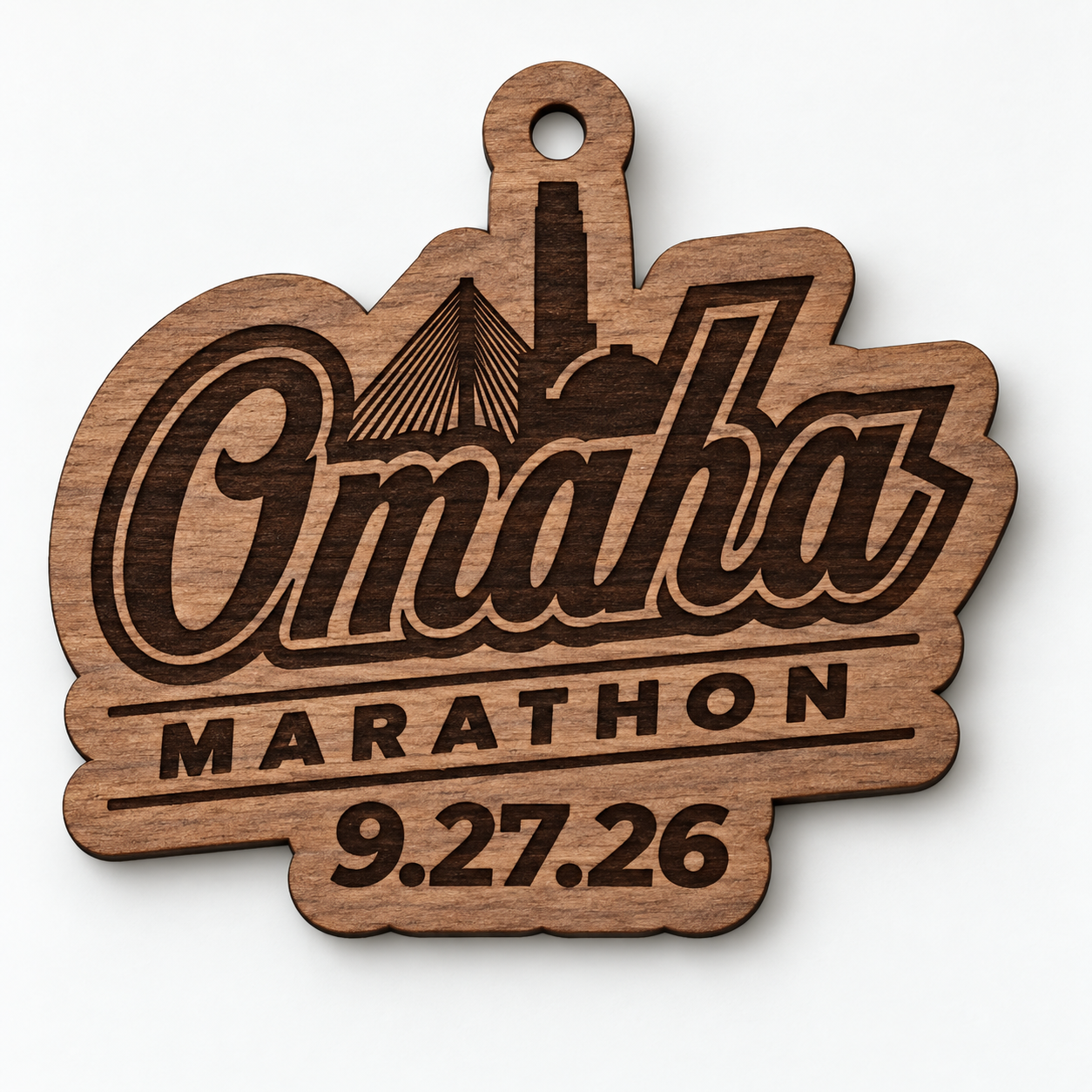 Walnut Marathon Ornament