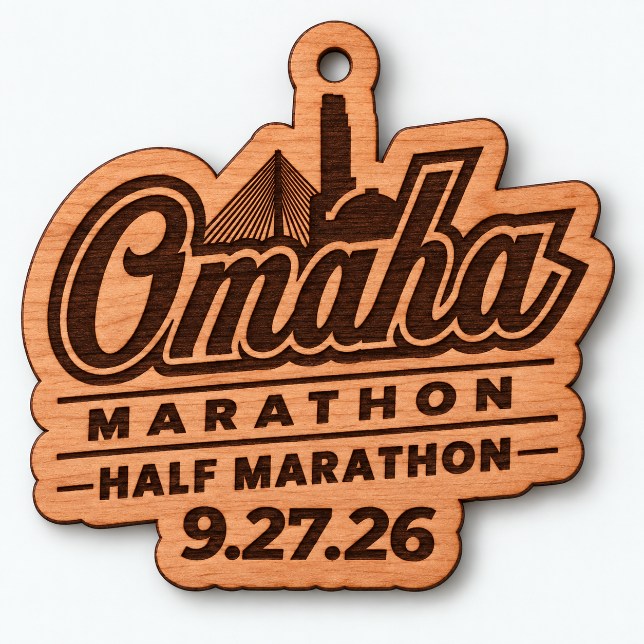 Cherry Half Marathon Ornament