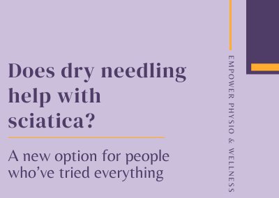 Does dry needling help with sciatica? Get the physical therapist expert answer to this question.