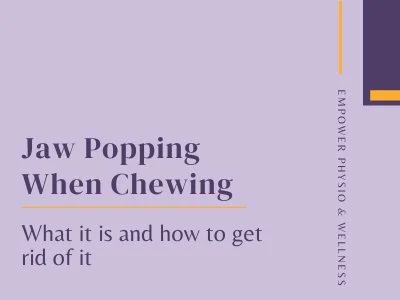Learn why jaw popping when chewing happens and what to do about it, as explained by a physical therapist.