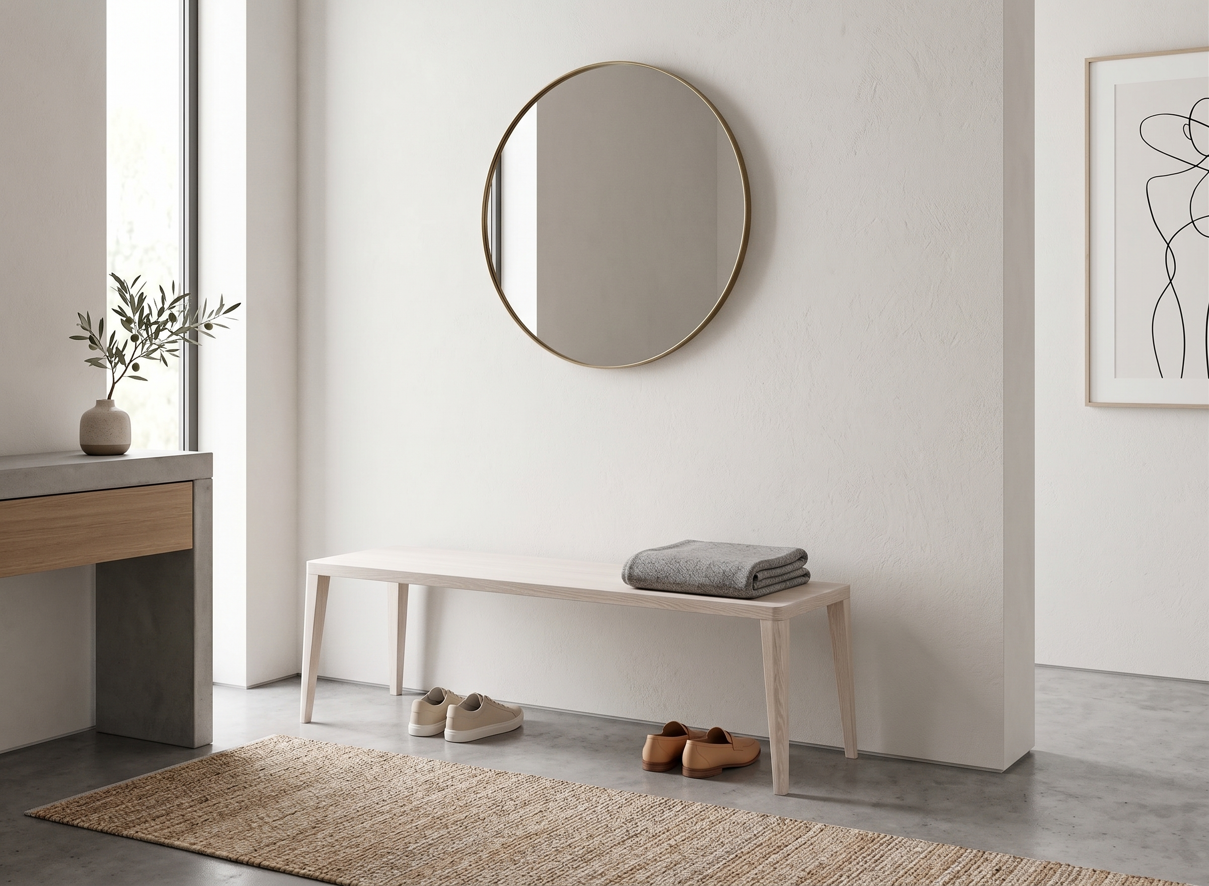 Villeray Bench Tapered leg whitened white oak.png