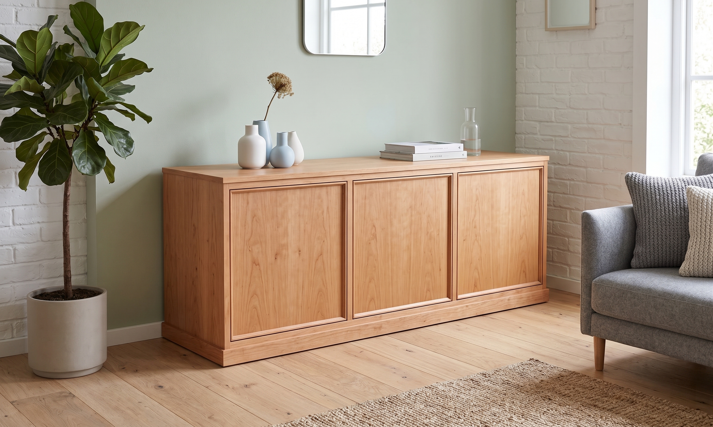 Buffet Belisle 330 MIni Chamfer doors cerisier.png