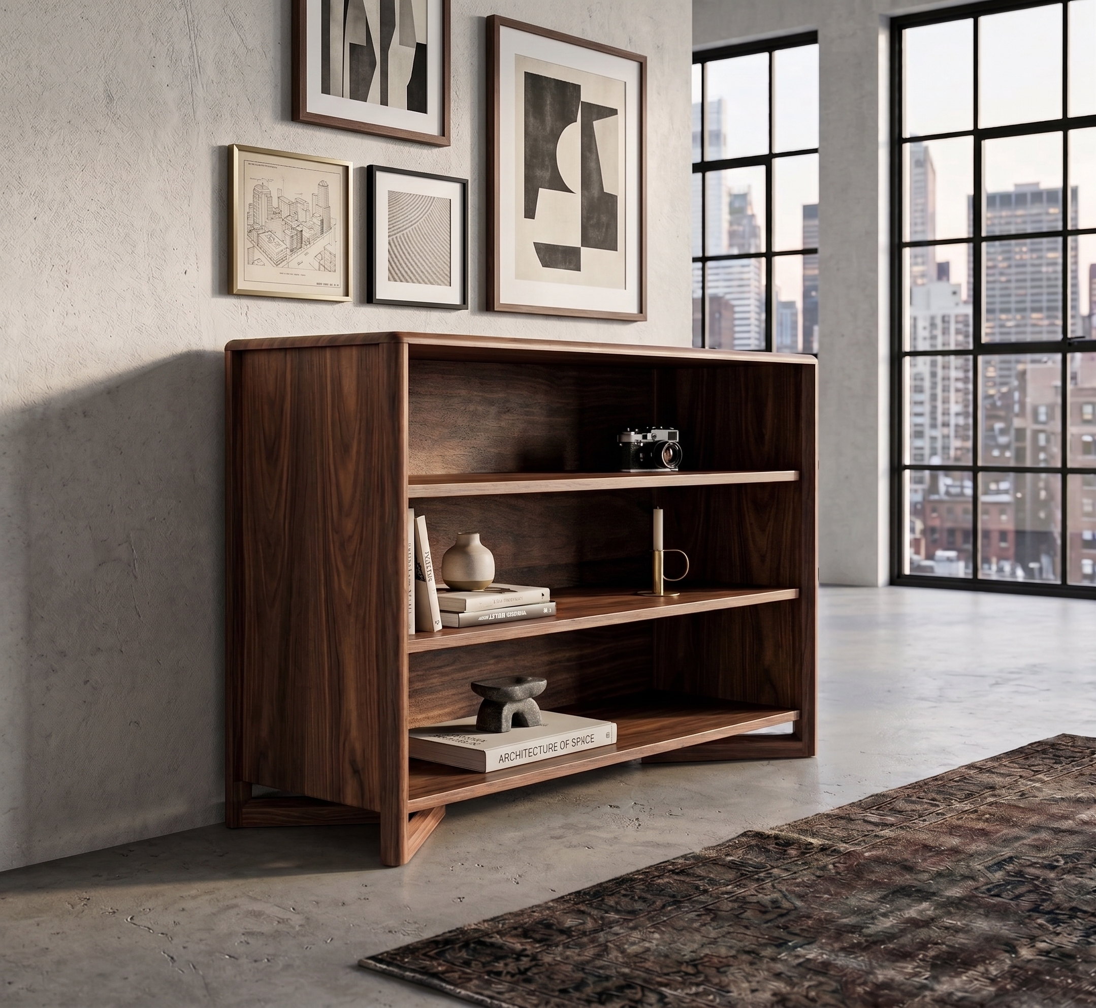 St-Paul Bookcase low mitered leg.png