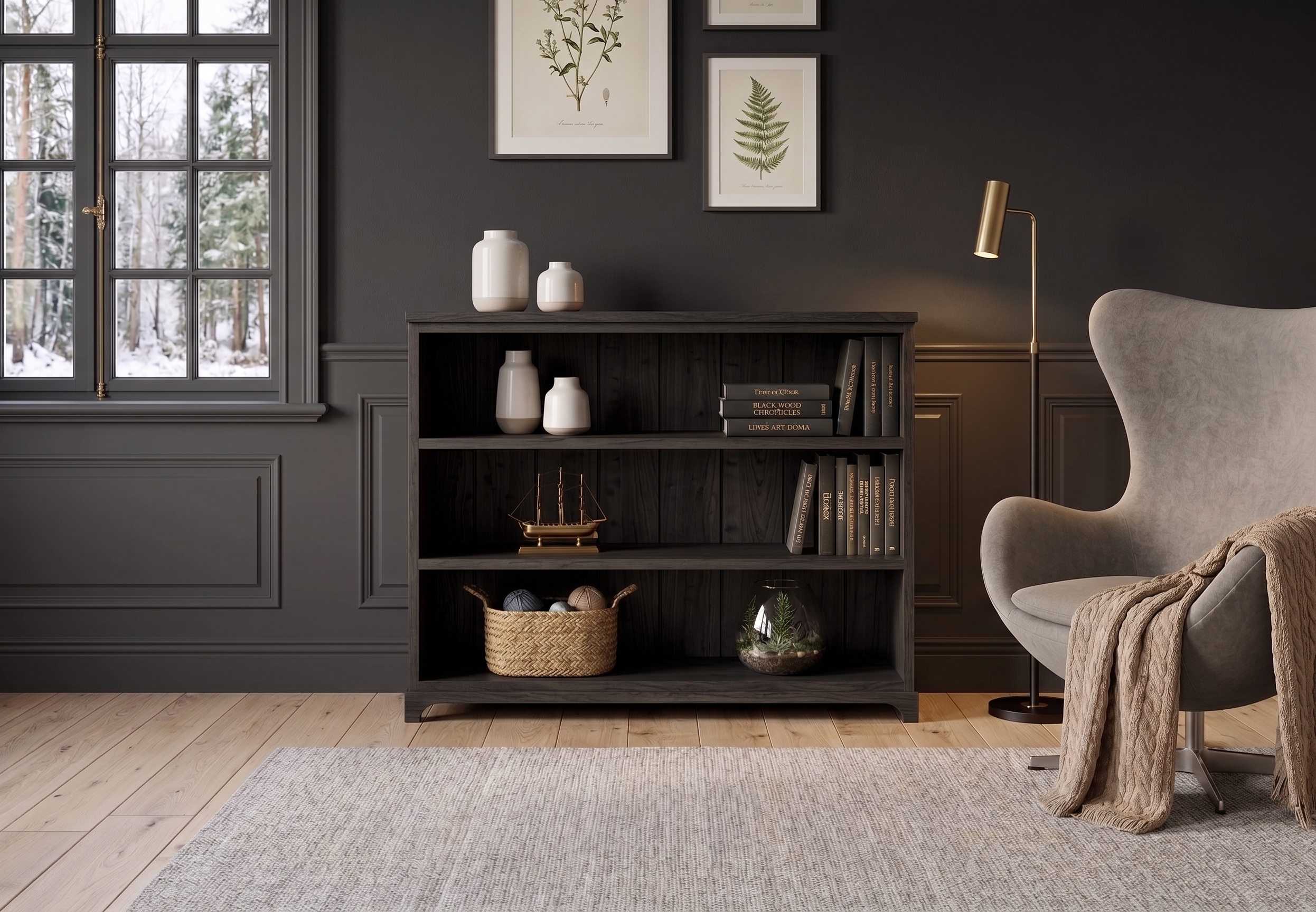 Belisle low bookcase +