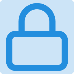 A solid blue background.