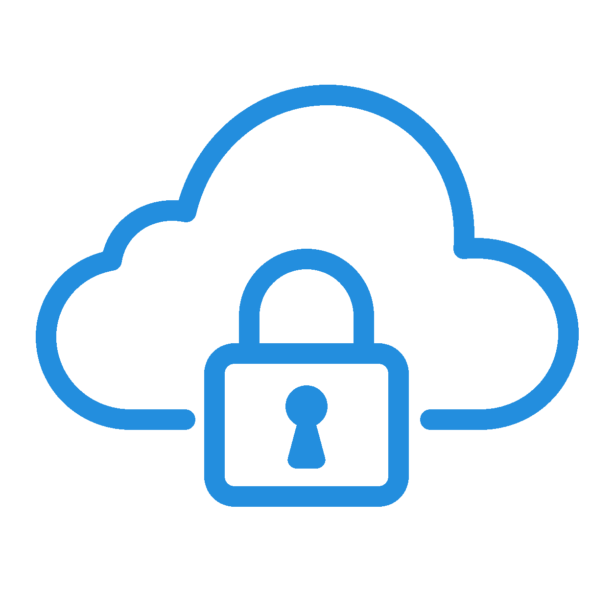 Cloud with lock icon representing the customer’s Microsoft Entra and connected security environment