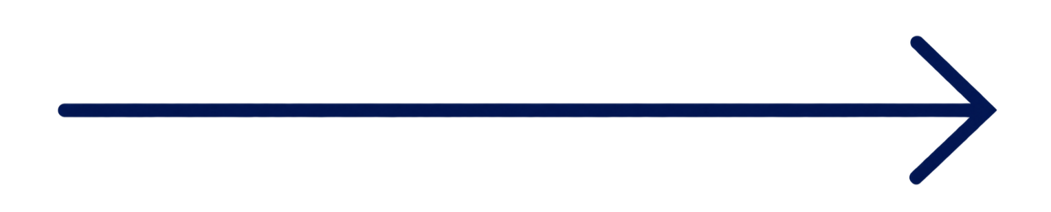 Blue horizontal arrow pointing to the right with the text 'Click here for more information' in black.
