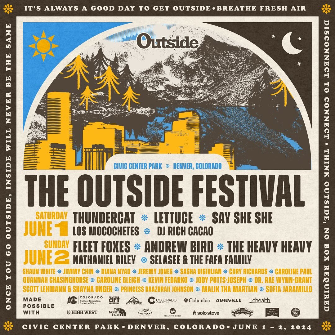 Inaugural Outside Festival Social Coverage