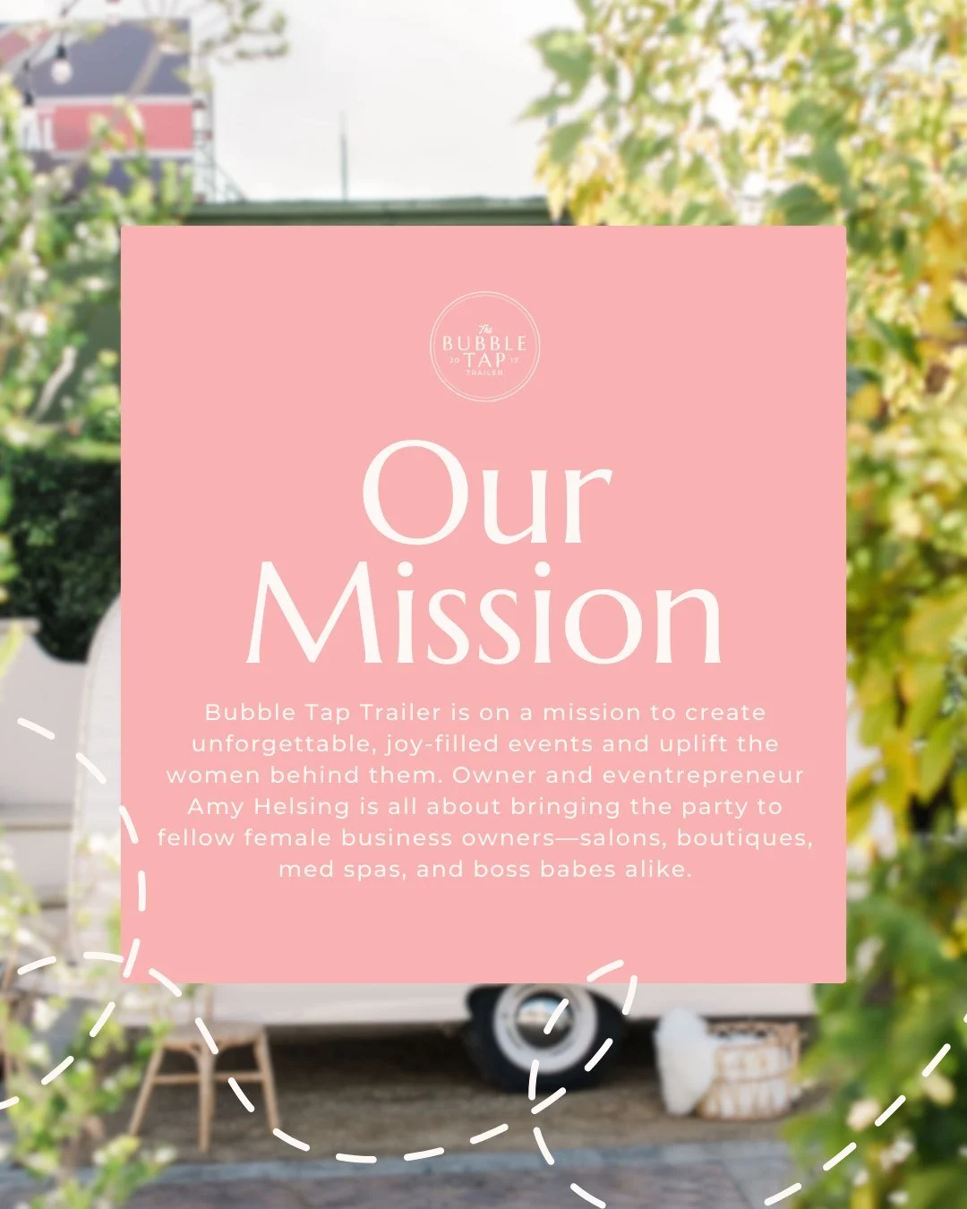 Once upon a toast&hellip; 🥂 Bubble Tap Trailer was born from a dream to mix celebration with empowerment. Today, our mission is simple: bubbles on tap, joy on repeat, and uplifting women who sparkle in business and life! 💫✨

#BubbleTapTrailer #Bubb