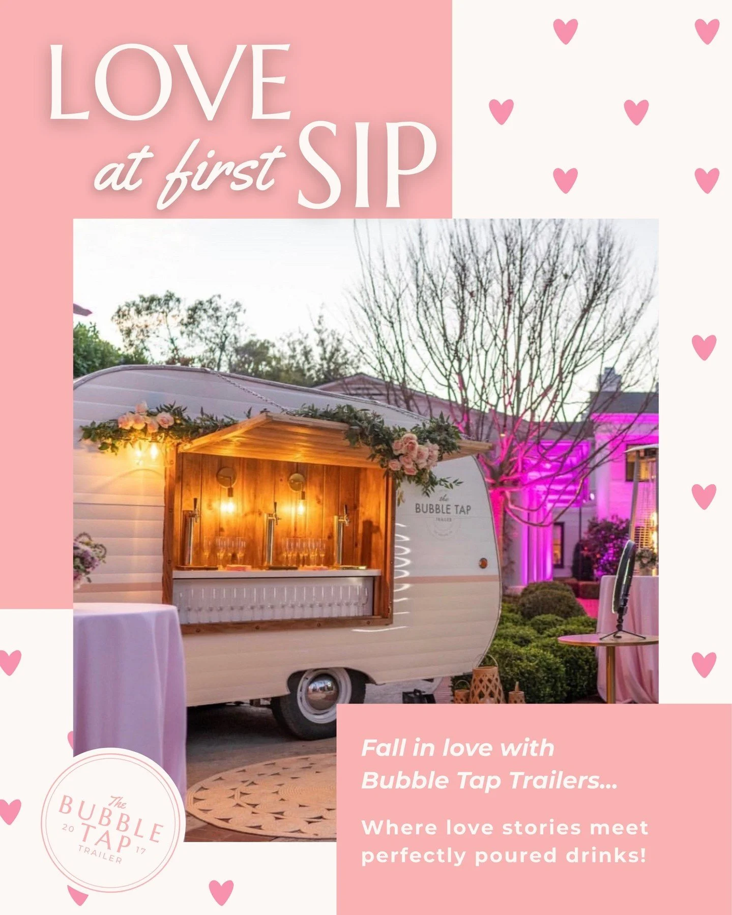 Love at first sip 🥂💖

The first pour, the first cheers, the first &ldquo;where did you find this?&rdquo; &mdash; that&rsquo;s the Bubble Tap Trailer effect.

From weddings and showers to corporate and private events, our beautifully restored tap tr