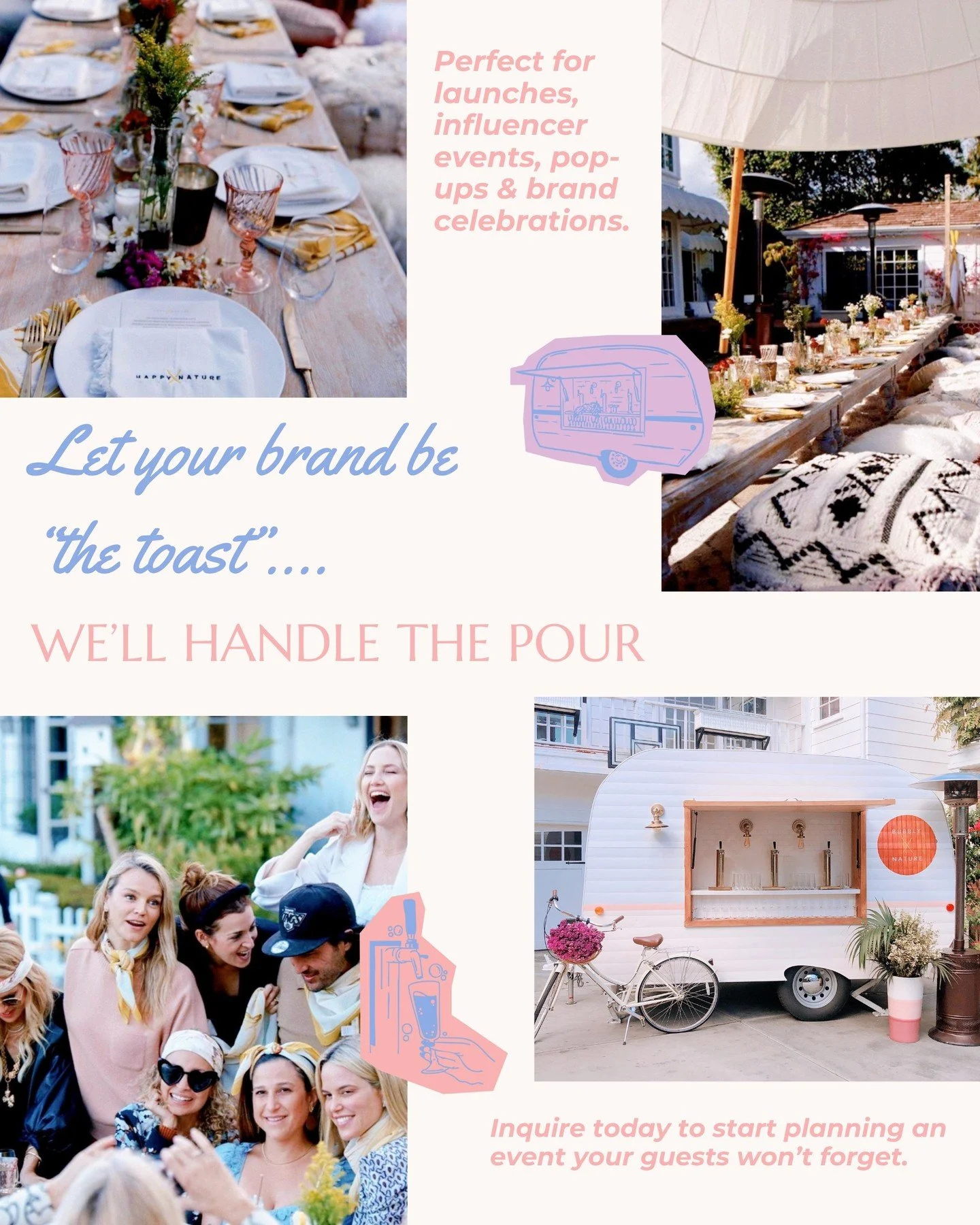 PR events, influencer launches, and brand moments &mdash; poured to perfection 🥂✨

If you&rsquo;re hosting a product launch, influencer event, or media gathering, Bubble Tap Trailer adds a polished, unforgettable touch. Our mobile tap trailer serves