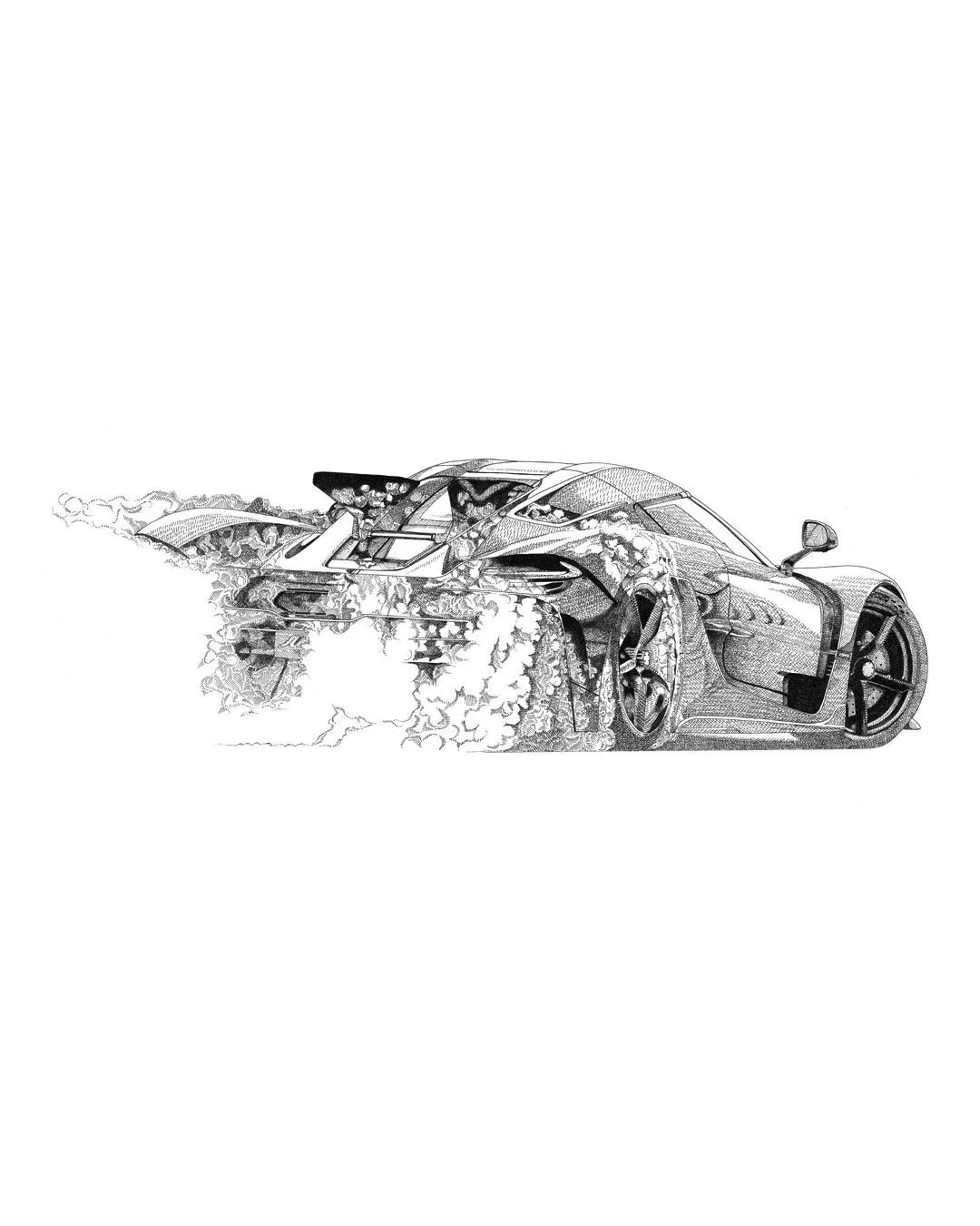 Koenigsegg Jesko Absolut Burn Out
