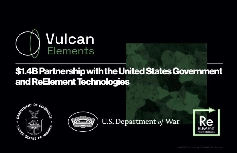 Durham-based Vulcan Elements Announces $1.4 Billion Deal With U.S. Government&nbsp;