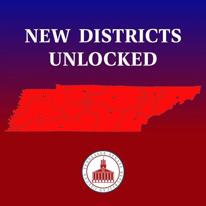 Tennessee Legislature Set To Redistrict Congressional Lines, Republicans Likely To Gain Congressional Seat&nbsp;