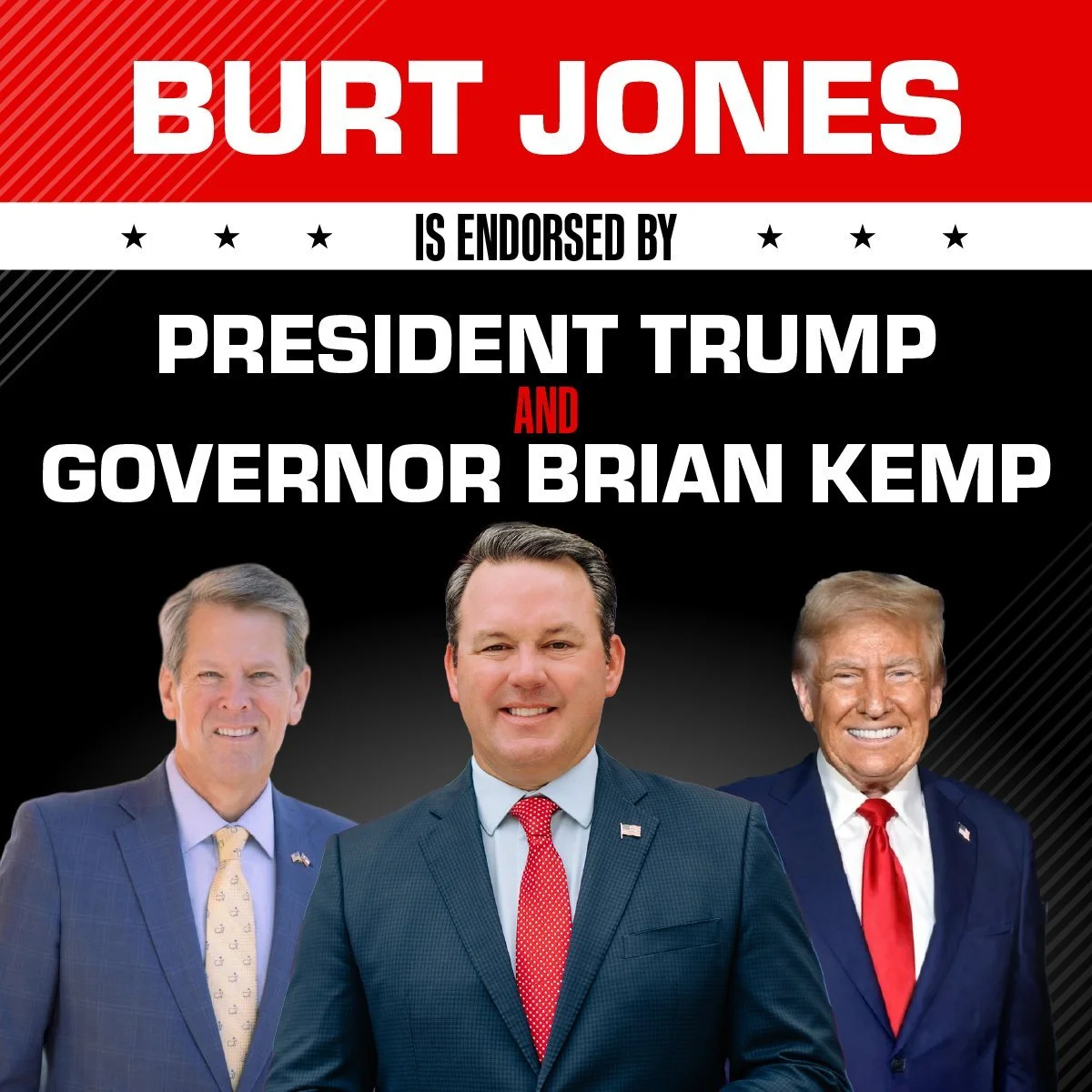 Ahead of Runoff, Governor Brian Kemp Endorses Lt. Governor Burt Jones To Succeed Him