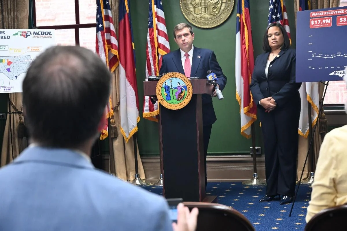 Labor Commissioner Luke Farley Announces Record Recovery of $3.7 Million Of Unpaid Wages For North Carolina Workers