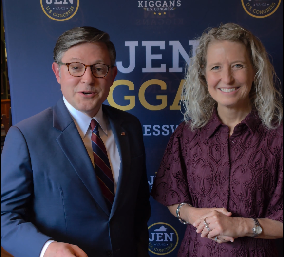 Speaker Johnson Campaigns For Congresswoman Jen Kiggans