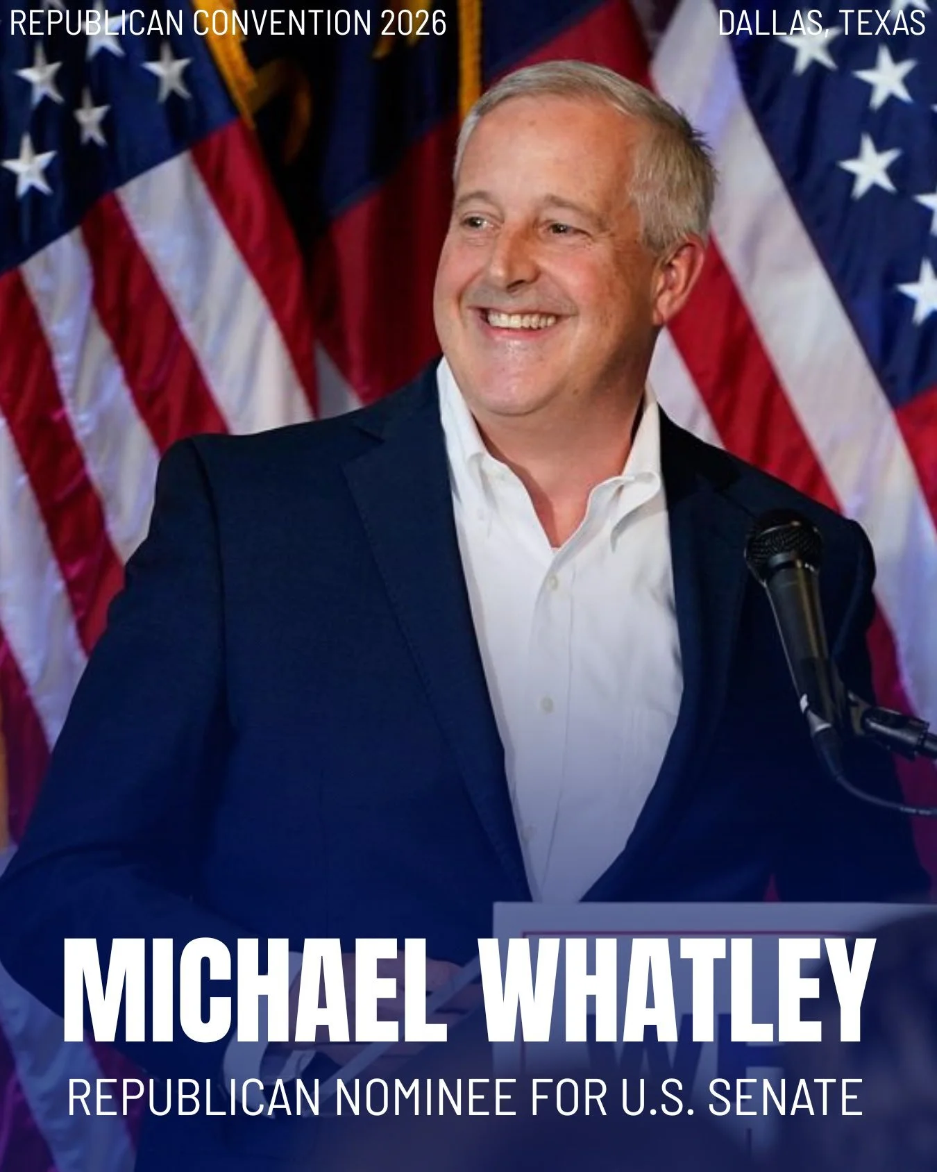 North Carolina Republican Senate Candidate Michael Whatley Speaks At Republican Midterm Convention In Dallas&nbsp;