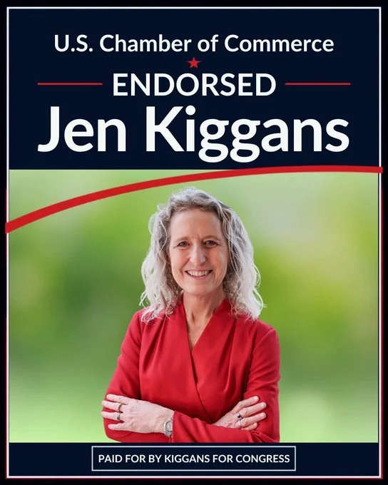 Rep. Jen Kiggans Earned Endorsement From U.S. Chamber