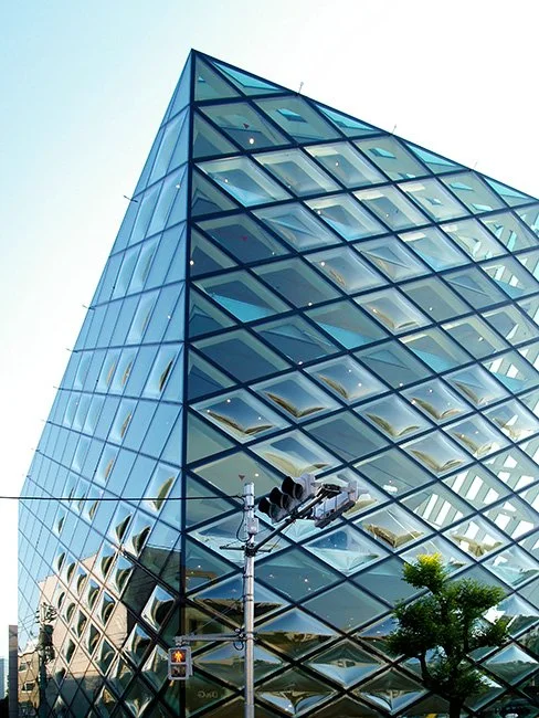 Prada (Aoyama) by architecture firm Herzog and De Meuron in Tokyo, Japan.