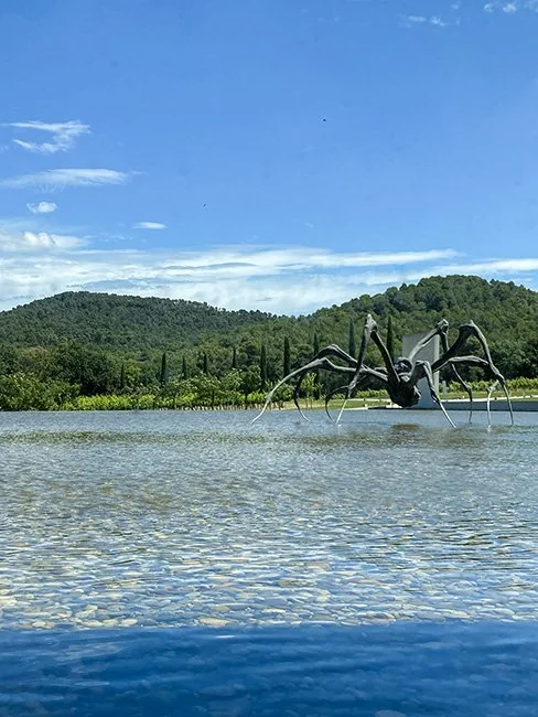 Crouching Spider, created by Louise Bourgeois in 2003 is part of the permanent collection at Chateau La Coste.