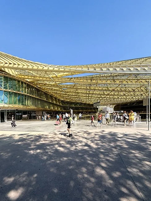 Châtelet–Les Halles, La Canopée des Halles in Paris France.