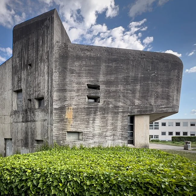 Eglise Sainte Bernadette du Banlay by Claude Parent in France (Photo by Bernadette Rosa).