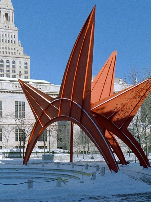 Stegosaurus by Alexander Calder in Hartford, CT.