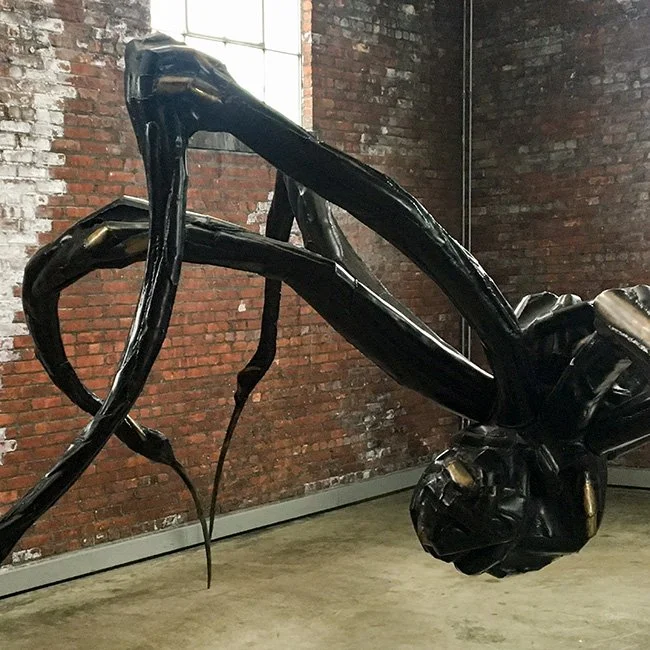 Louise Bourgeois crouching spider at Dia Beacon.