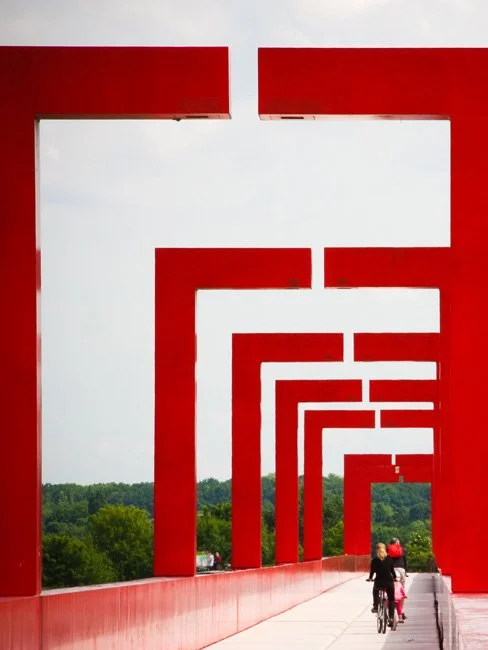 Axe Majeur by artist Dani Karavan, in France. (Photo by Julien Chatelain)